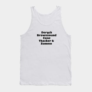 Sum 41 Member Black Type Tank Top